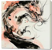 Obraz 100x100cm Smocza Furia