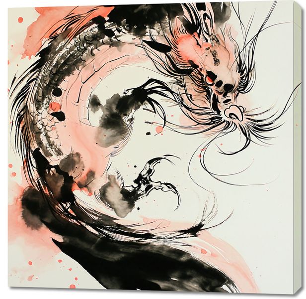 Obraz 100x100cm Smocza Furia zdjęcie 1