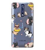 Nokia 6 | clear | etui na telefon guma silikon wzory + szkło