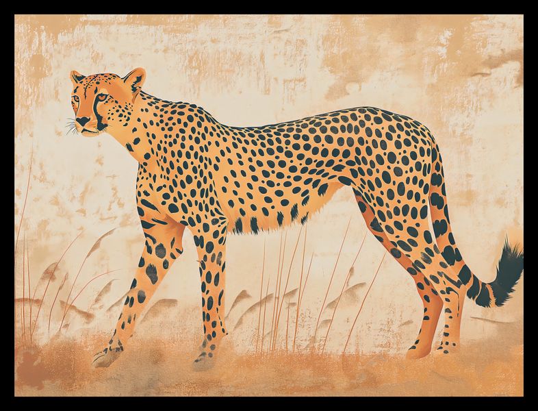 Plakat 40x30cm Gepard w Ruchu zdjęcie 2