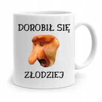 Kubek Nosacz Janusz Polak Dorobił Się Złodziej Z Nadrukiem Ze Zdjęciem