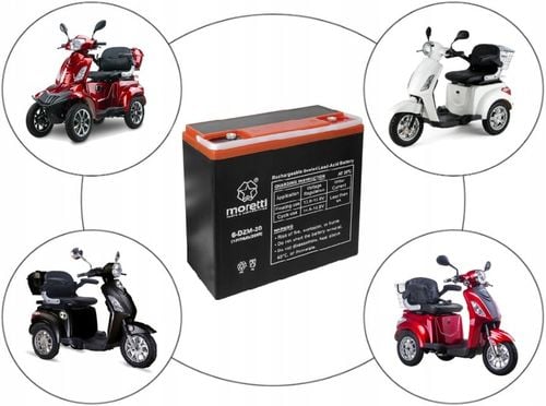 AKUMULATOR DO SKUTERA ELEKTRYCZNEGO WÓZKA INWALIDZKIEGO 12V 20AH TRES BARTO na Arena.pl