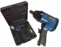 Workzone pneumatyczny klucz 1/2" udarowy 310 Nm zestaw nasadek walizka 16el