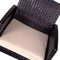 Zestaw MEBLI OGRODOWYCH LUGO meble na TARAS technorattan SOFA+FOTELE+STOLIK