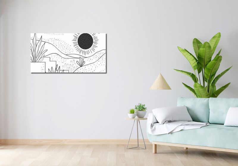 Obraz 100x50cm Linearny Pejzaż zdjęcie 2