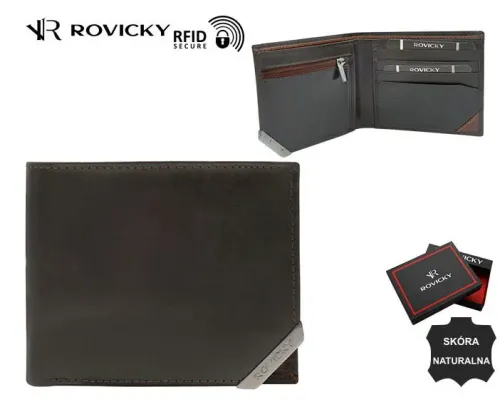 portfel męski z okuciem rovicky na Arena.pl