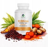Kurkuma + piperyna + imbir 95% kurkuminoidów Mocny ekstrakt - 120 tabletek