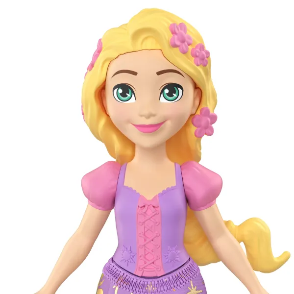 Disney Princess Mini Księżniczka Laleczka Roszpunka Kwiaty we włosach 9 cm zdjęcie 3