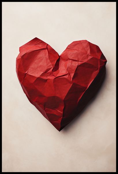 Plakat 67,5x100cm Kreślone Serce zdjęcie 2