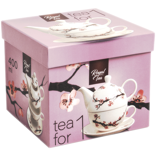 Zestaw do herbaty Tea For One, porcelanowy Sakura 400ml - Royal Tea na Arena.pl