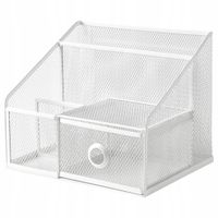 IKEA DRÖNJÖNS Organizer na biurko, biały, 25x20 cm