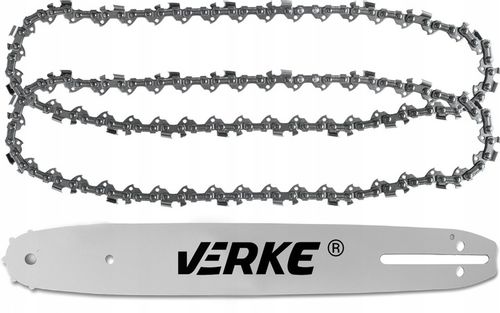 PROWADNICA Z 2 ŁAŃCUCHAMI PIŁY PILARKI SPALINOWEJ 10'' 25cm 3/8" 1,3mm 40o na Arena.pl