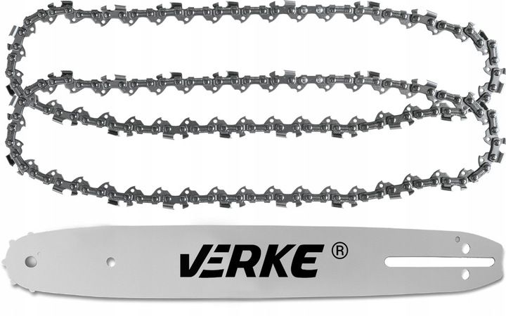 PROWADNICA Z 2 ŁAŃCUCHAMI PIŁY PILARKI SPALINOWEJ 10'' 25cm 3/8" 1,3mm 40o zdjęcie 2