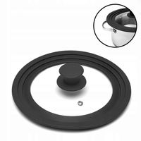 POKRYWKA SILIKONOWA 3w1 SZKLANA pokrywka na garnek patelnię 24/26/28cm