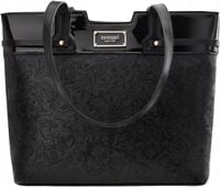 Monnari Torba Ze Zdobieniem Torebka Shopper Duża Sztywna Aktówka Kwiaty