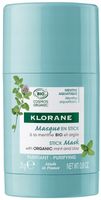 Maseczka oczyszczająca do twarzy Klorane Aquatic Mint w sztyfcie