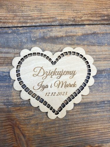 SKRZYNKA DREWNIANA PODZIĘKOWANIE DLA GOŚCI WESELNYCH RODZICÓW CHRZESTNYCH na Arena.pl