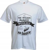 KOSZULKA dla wędkarza RYBA najlepszy WĘDKARZ