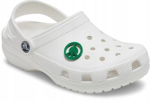 Przypinka Crocs Jibbitz Ozdoba Do Butów Grass Textured Peace Sign na Arena.pl