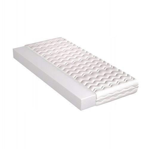 Łóżko 3D 120x200 białe + dąb SONOMA stelaż MATERAC na Arena.pl