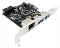 Karta rozszerzająca Electronica4u 1 x PCIe - 2 x USB + RJ45