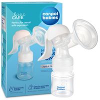 CANPOL Laktator ręczny odciągacz pokarmu + butelka BASIC