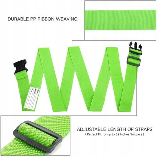 DO WALIZKI BAGAŻU PAS ZABEZPIECZAJĄCY BAGAŻ SPINAJĄCY 4x + PRZYWIESZKI 2x na Arena.pl