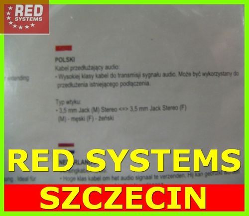 Przedłużacz kabel Audio to PC - TV 10m MINI JACK na Arena.pl