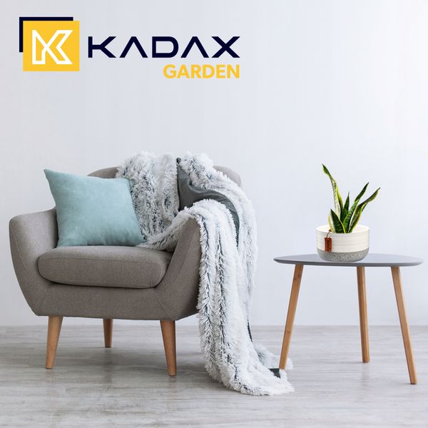 KADAX Doniczka Ceramiczna Osłonka 17x9cm Biała zdjęcie 5
