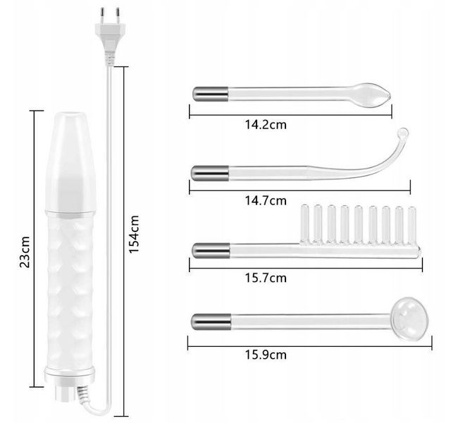 DARSONVAL DERMA WAND DARSONVAL 4 ELEKTRODY PELOTY NAJMOCNIEJSZY PRO zdjęcie 5