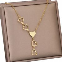 Naszyjnik Celebrytka Łańcuszek Damski Stal chirurgiczna Pozłacany 18K Złoty