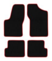 Dywaniki welurowe CARLUX-RED do Fiat Seicento 1998-2010, czarne
