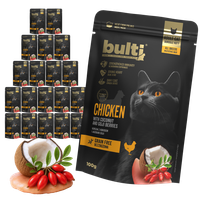 BULTI Superfood mokra karma dla kota Kurczak Kokos i Jagody 20x100g