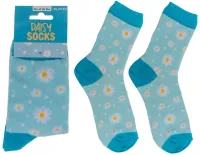 Skarpetki w Stokrotki - Prezent dla Dziewczyny - rozmiar 36-42