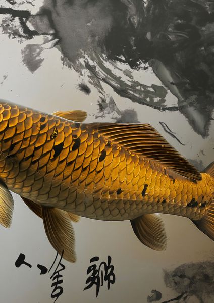 Plakat 42x59,4cm Spokojna Ryba Koi zdjęcie 1
