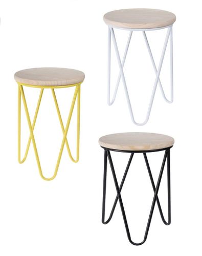 Stołek Lapsy biały na Arena.pl