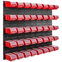 Tablica warsztatowa narzędziowa 96,5 x 78 cm + 40 kuwet