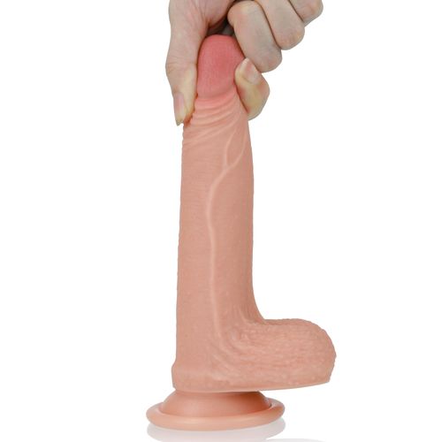 7'' Dual Layered Platinum Silicone Cock na Arena.pl