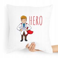 Poduszka Prezent Dla Doktora Lekarz Medyk Hero Z Nadrukiem Ze Zdjęciem