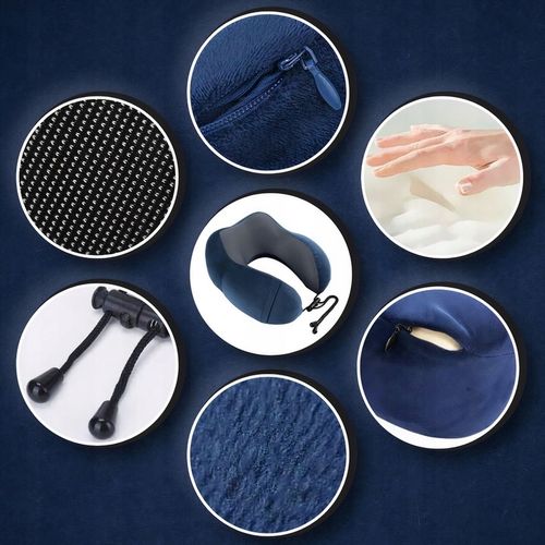 PODUSZKA TURYSTYCZNA PODRÓŻNA ROGAL NA SZYJĘ Z PIANKI MEMORY DO SAMOLOTU na Arena.pl