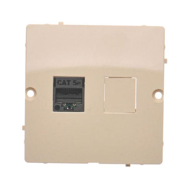 Basic Gniazdo komputerowe RJ45 pojedyncze BMF51.02/12 beżowy SIMON zdjęcie 1