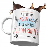 Kubek Dla Telemarketera Idealny Telemarketer Z Nadrukiem Ze Zdjęciem
