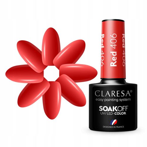 CLARESA LAKIER HYBRYDOWY RED 406 na Arena.pl