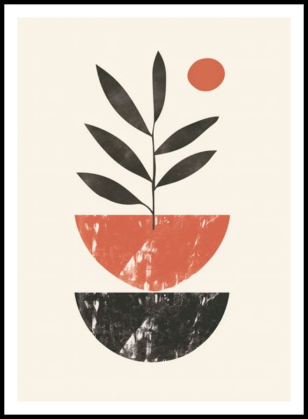 Plakat 64x90cm Roślinna Sztuka zdjęcie 3