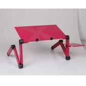Stolik Pod Laptopa - REGULOWANY - Metalowy - Wielofunkcyjny Różowy