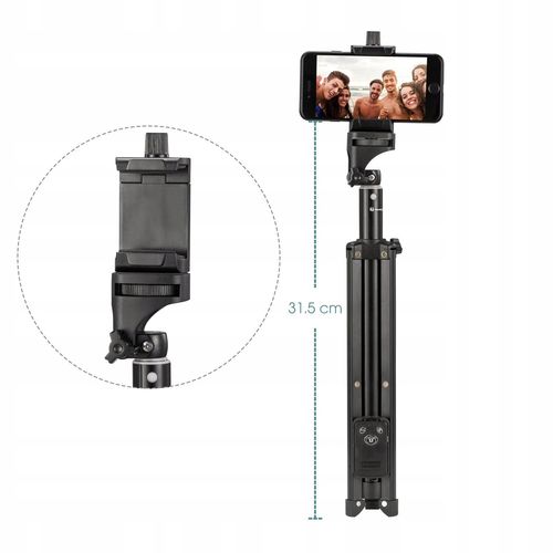 WYSOKI STATYW KIJ SELFIE STICK BLUETOOTH SMARTFONA na Arena.pl