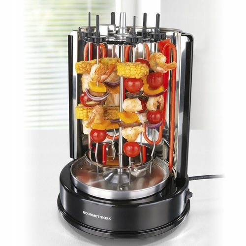 GRILL DO KURCZAKA KEBAB SZASZŁYKI OBROTOWY 360' 1400W na Arena.pl