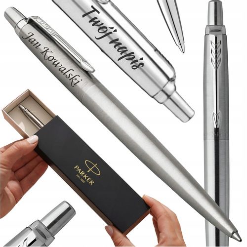 Długopis Z GRAWEREM CIEMNY CZYTELNY TRWAŁY Parker Jotter Własny Napis Logo na Arena.pl