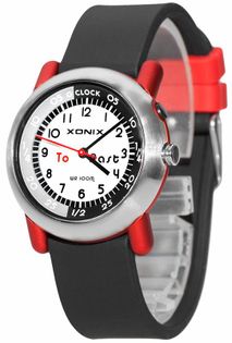 Xonix Zegarek analogowy, model dla chłopca i dziewczynki, podświetlenie, czytelny, WR 100M, bez niklu