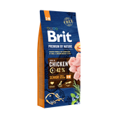 brit premium by nature senior s+m z kurczakiem 15kg